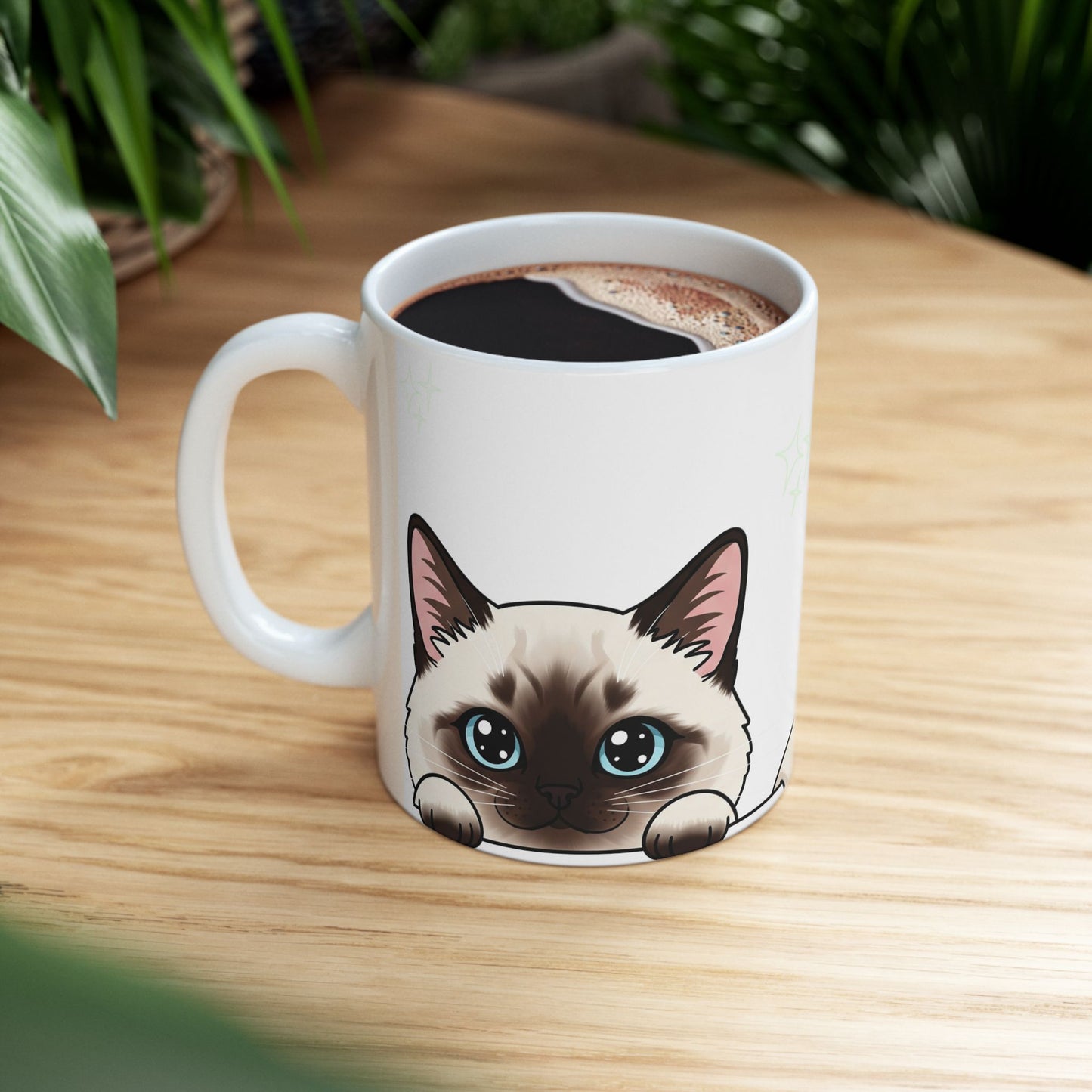 Siamese Peek-a-Boo Mug | Best Siamese Daddy Gift