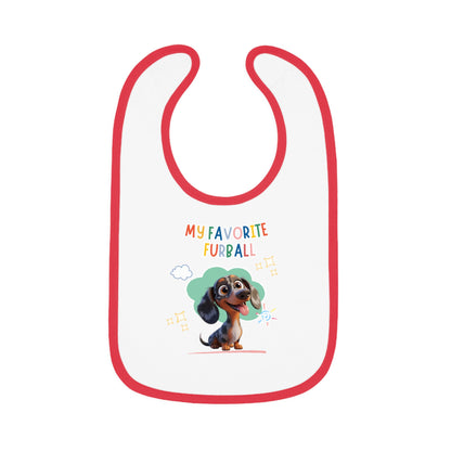 Dacshund Favorite Furball Baby Bib