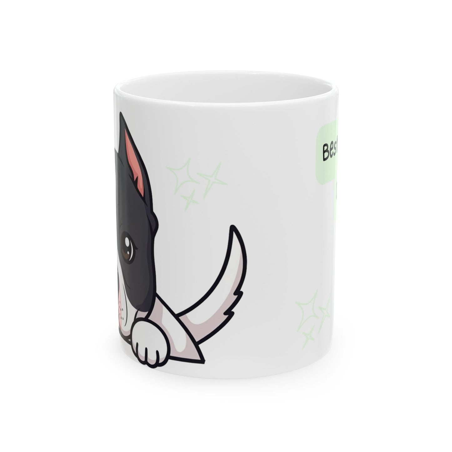 Pitbull Peek-a-Boo Mug | Best Pitbull Daddy Gift