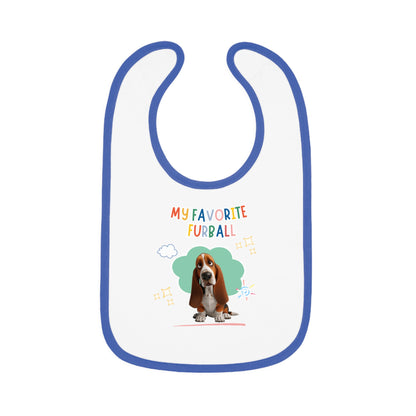 Basset Hound Favorite Furball Baby Bib