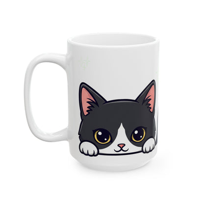 Cat Peek-a-Boo Mug | Best Cat Daddy Gift