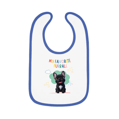 Frenchie Favorite Furball Baby Bib
