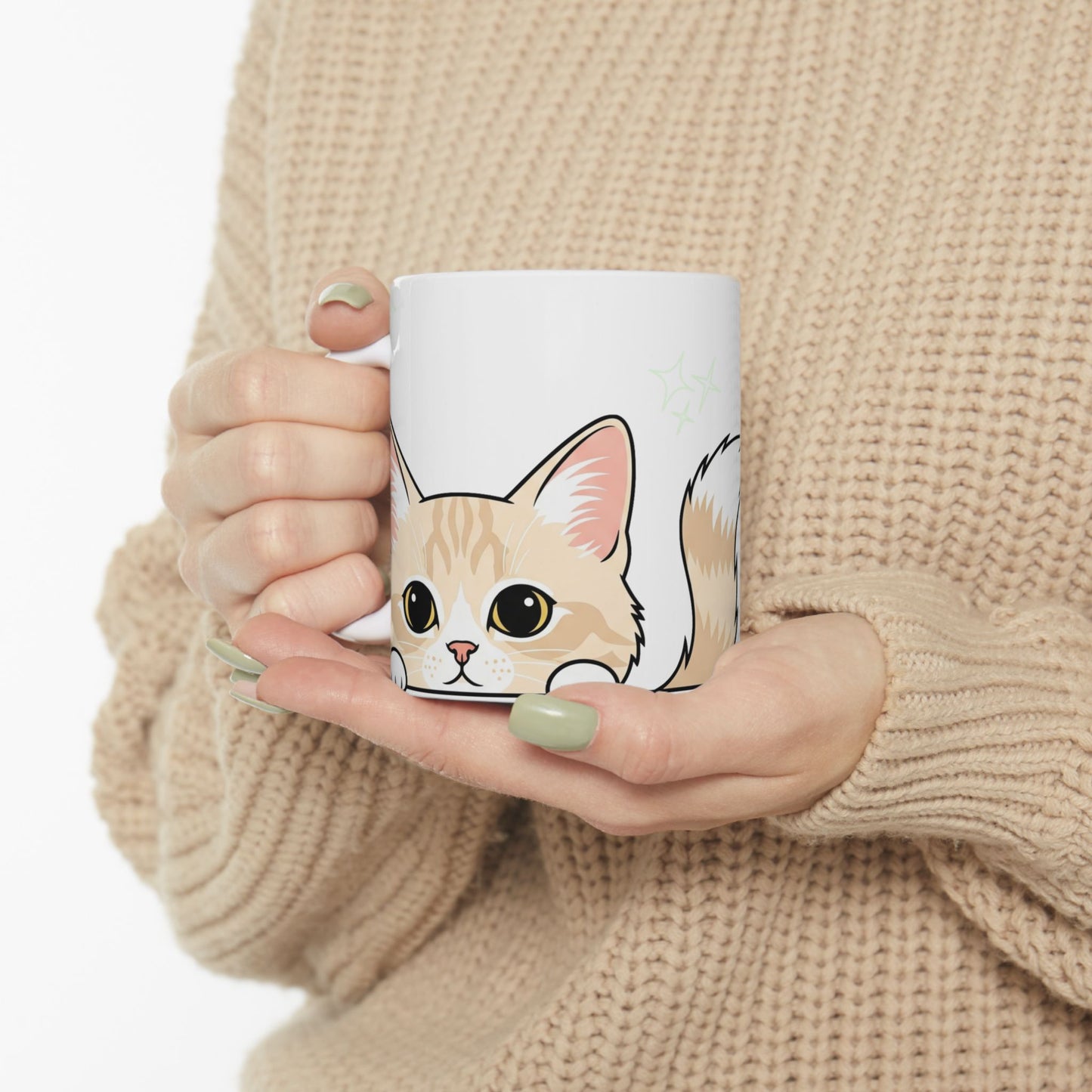 Cat Peek-a-Boo Mug | Best Cat Mama Gift