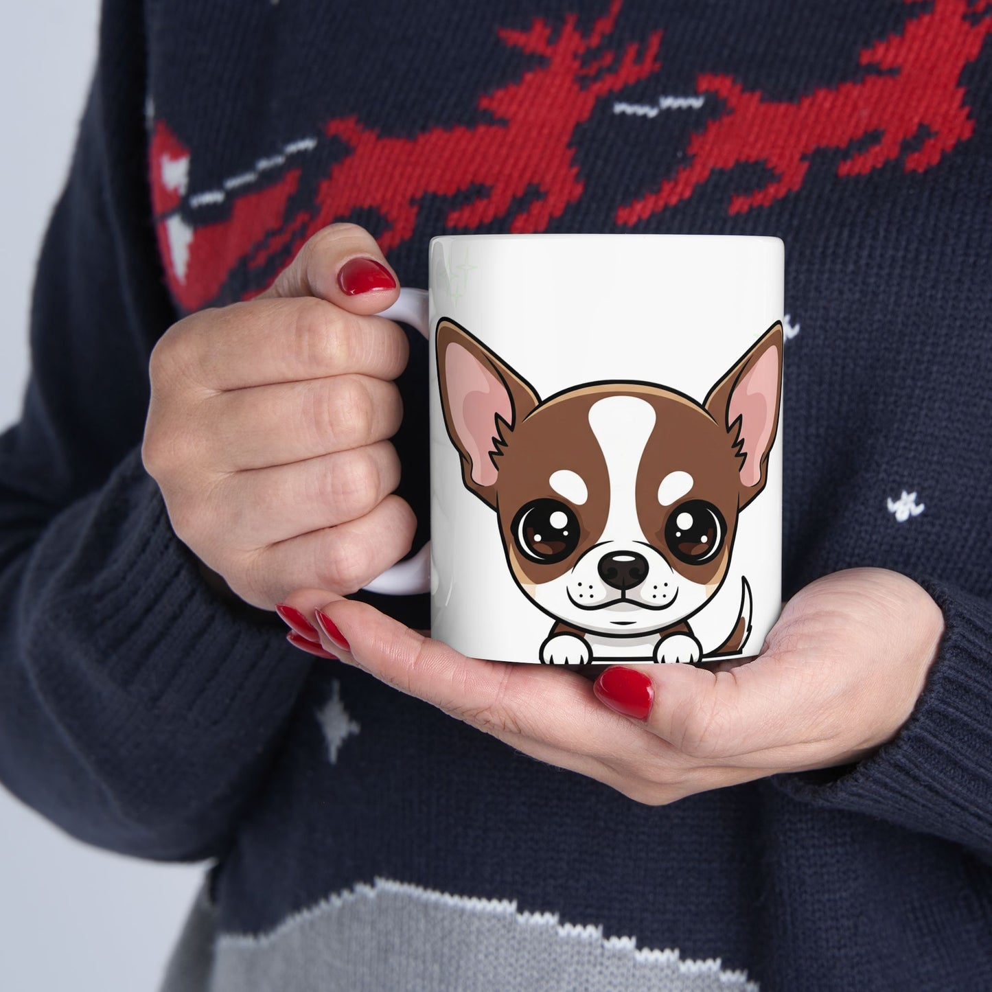 Chihuahua Peek-a-Boo Mug | Best Chihuahua Mama Gift