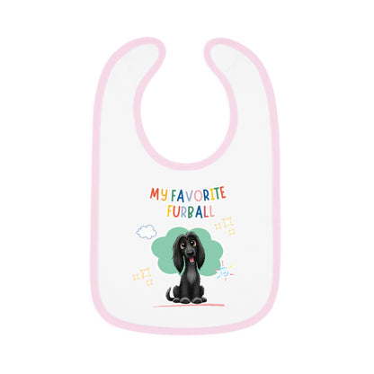 Afghan Hound Favorite Furball Baby Bib