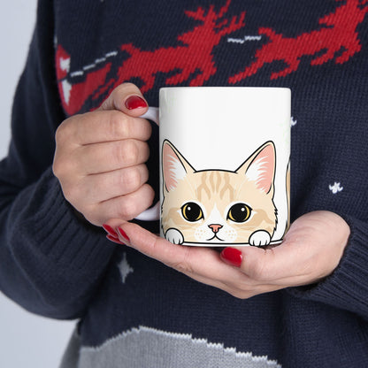 Cat Peek-a-Boo Mug | Best Cat Mama Gift