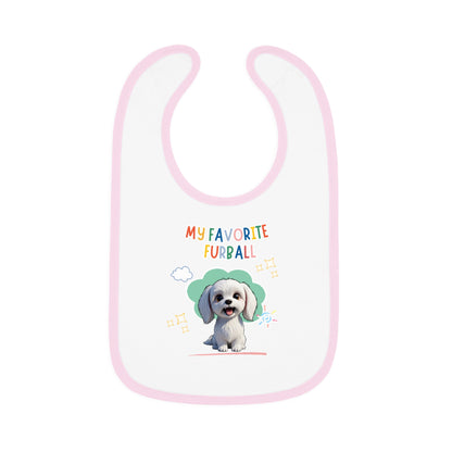 Maltese Favorite Furball Baby Bib