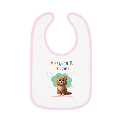 Shorthair Orange Tabby Cat Favorite Furball Baby Bib