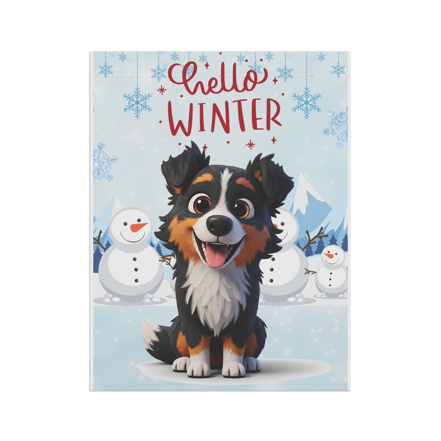 Aussie Hello Winter Garden Banner