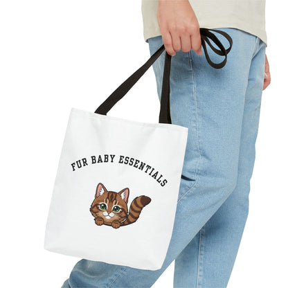 Short hair brown tabby cat FurBaby Tote Bag