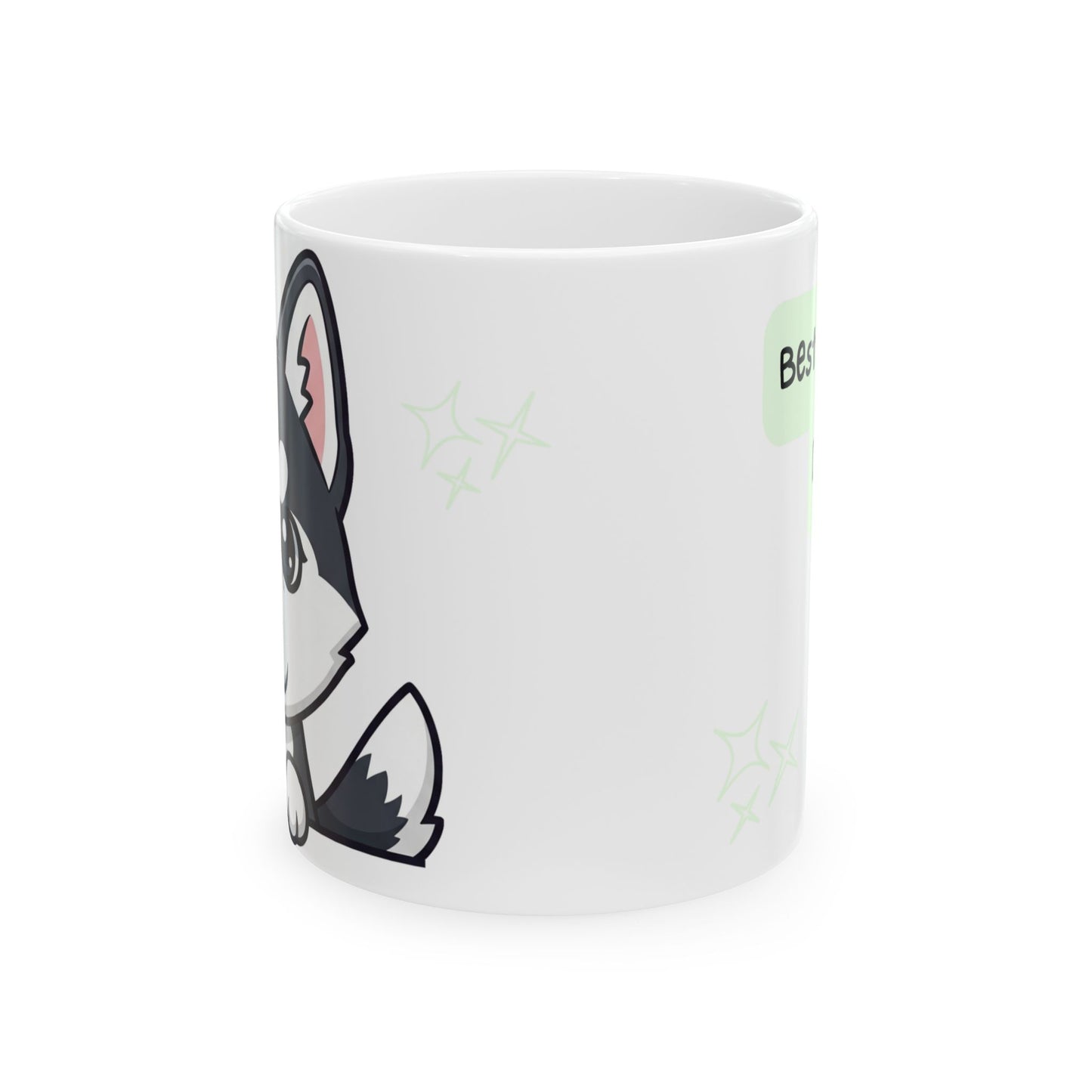 Husky Peek-a-Boo Mug | Best Husky Daddy Gift