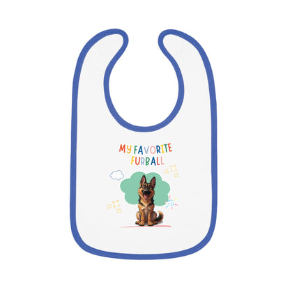 German Shepherd Favorite Furball Baby Bib