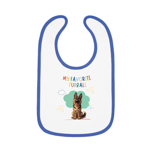 German Shepherd Favorite Furball Baby Bib
