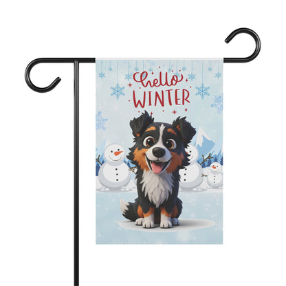 Aussie Hello Winter Garden Banner