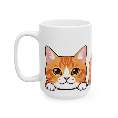 Cat Peek-a-Boo Mug | Best Cat Daddy Gift