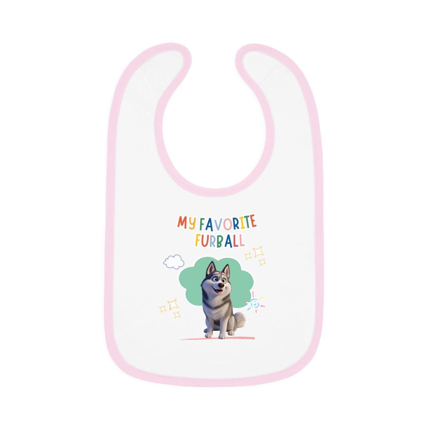 Husky Favorite Furball Baby Bib