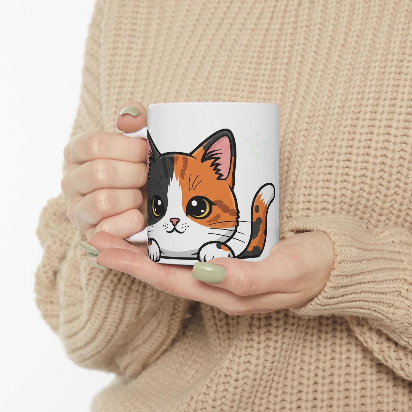 Cat Peek-a-Boo Mug | Best Cat Mama Gift