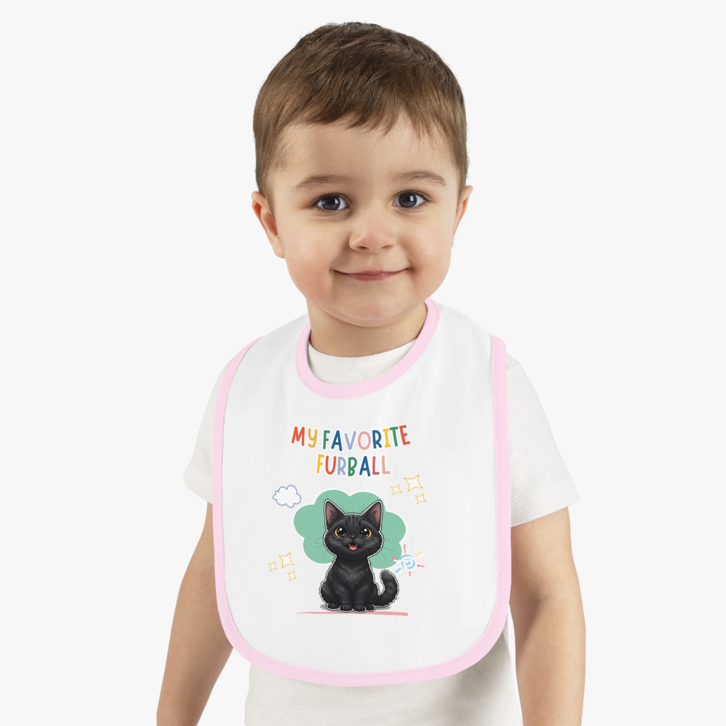 Selkirk Rex Favorite Furball Baby Bib