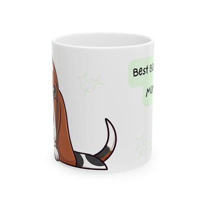 Bassethound Peek-a-Boo Mug | Best Bassethound Mama
