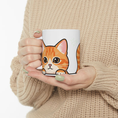 Cat Peek-a-Boo Mug | Best Cat Daddy Gift