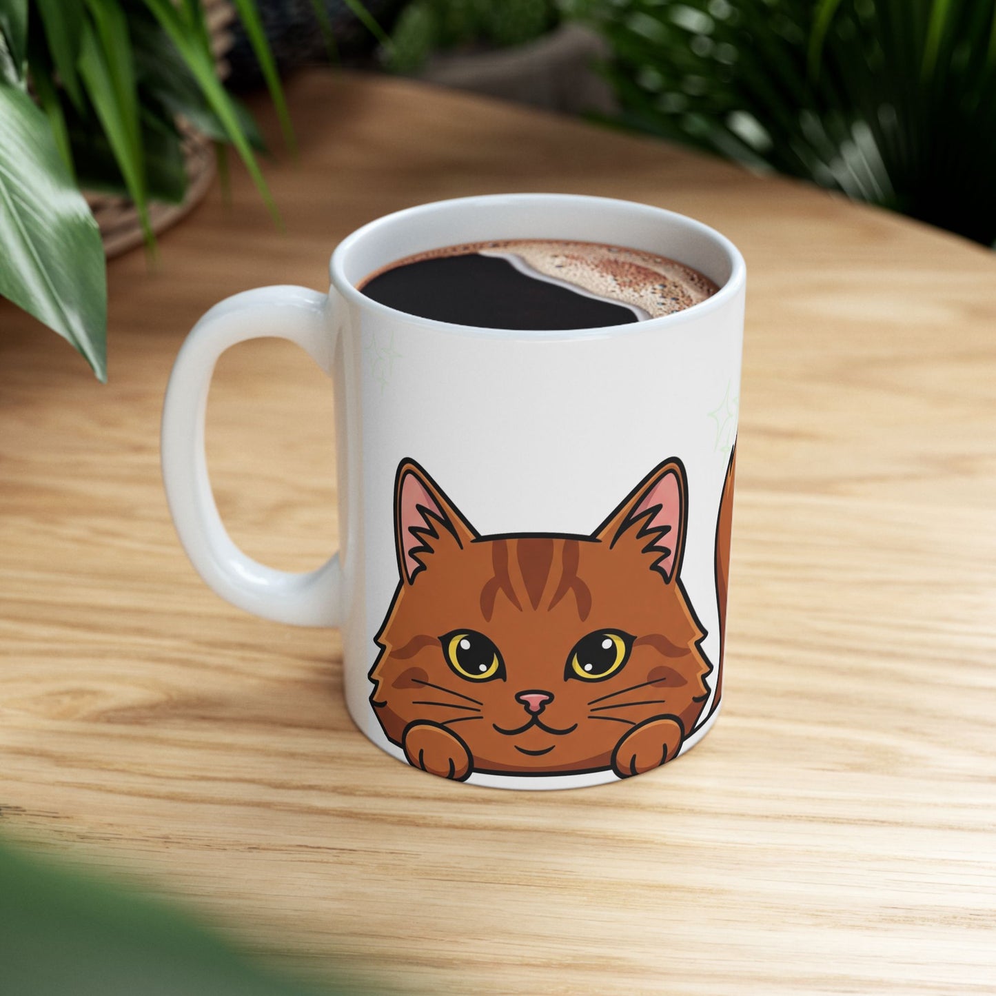 Cat Peek-a-Boo Mug | Best Cat Daddy Gift
