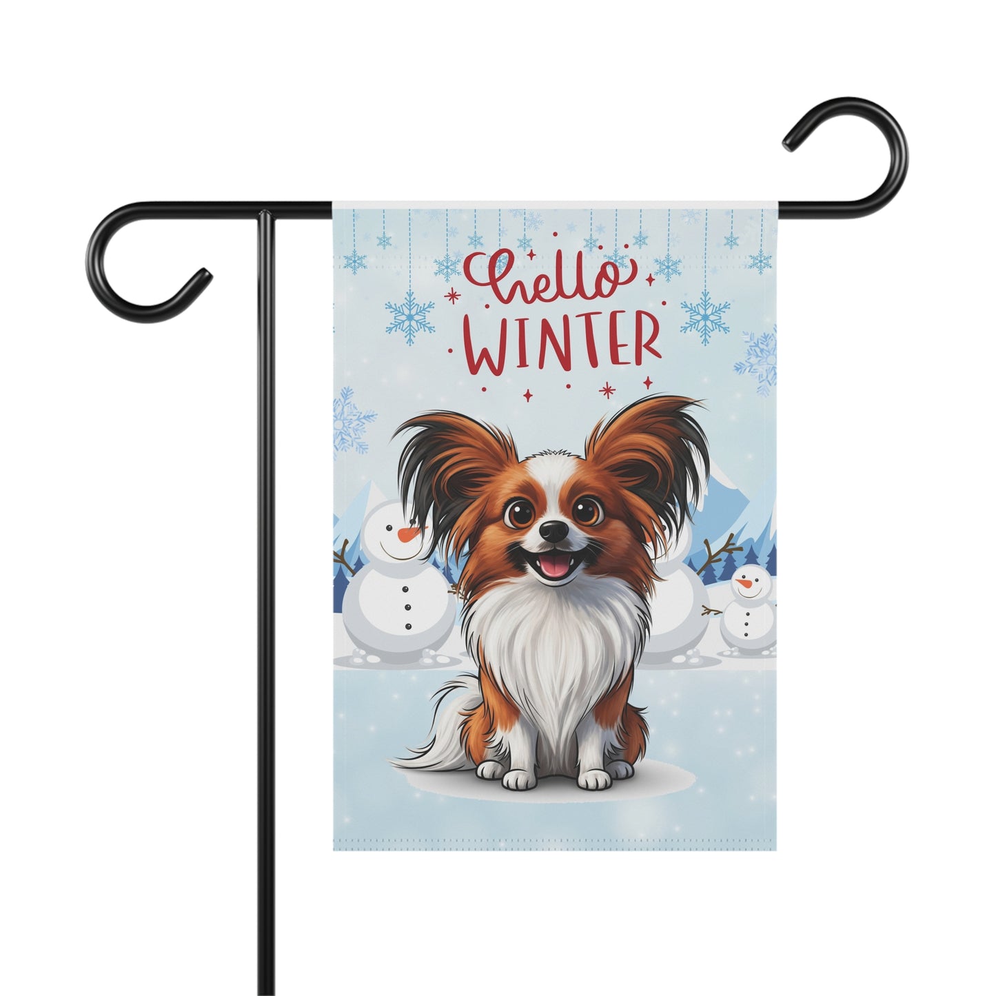 Papillon Hello Winter Garden Banner