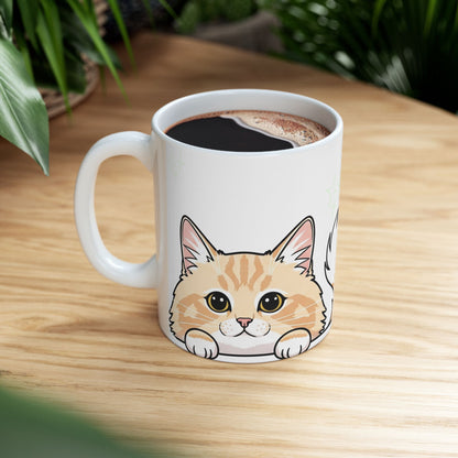 Cat Peek-a-Boo Mug | Best Cat Daddy Gift