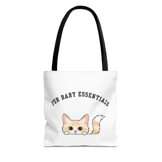 Short hair cream cat FurBaby Tote Bag