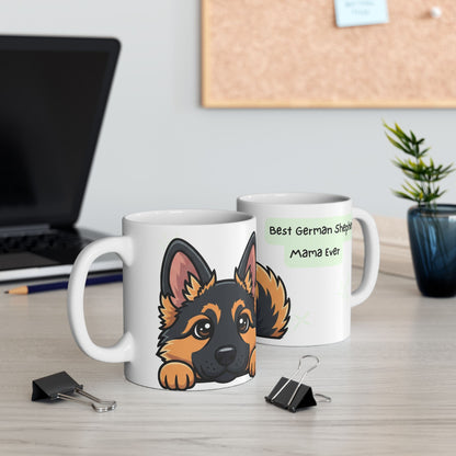 German Shepherd Peek-a-Boo Mug | Best German Shepherd Mama