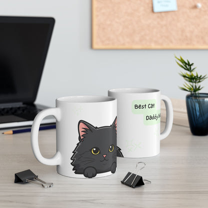 Cat Peek-a-Boo Mug | Best Cat Daddy Gift