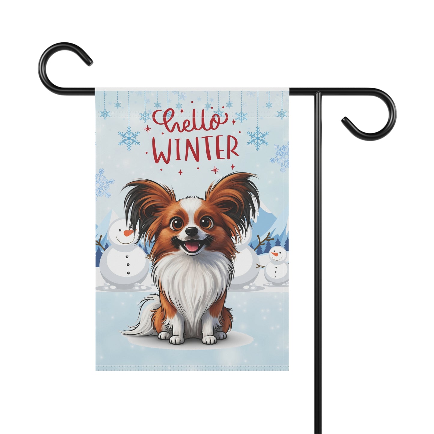 Papillon Hello Winter Garden Banner