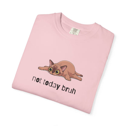 Short hair brown cat Not Today Bruh T-Shirt