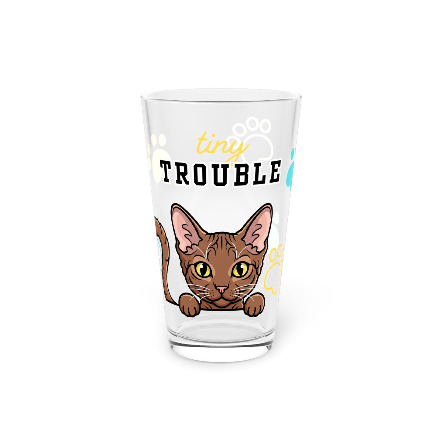 LaPerm Tiny Trouble Pint Glass