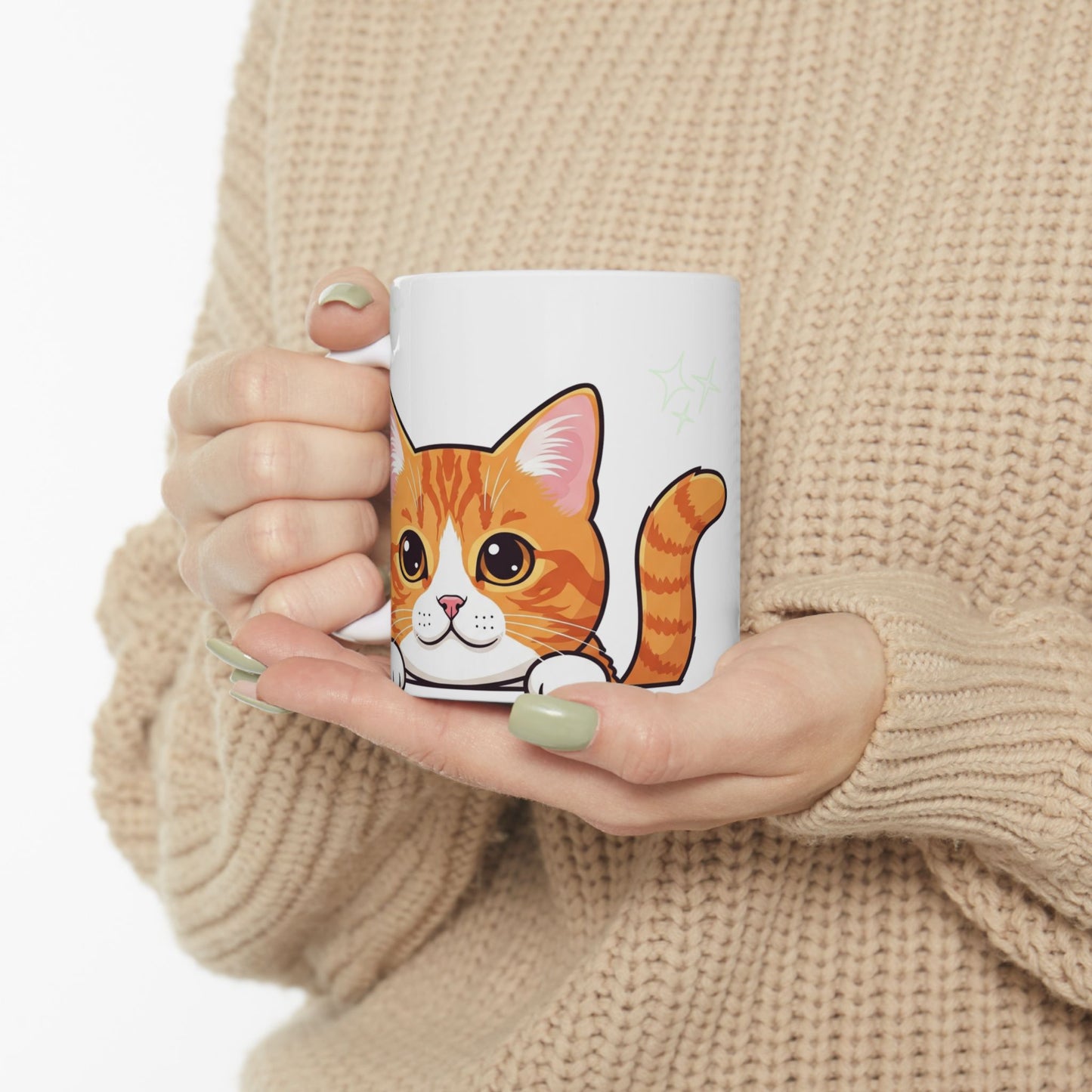 Cat Peek-a-Boo Mug | Best Cat Daddy Gift