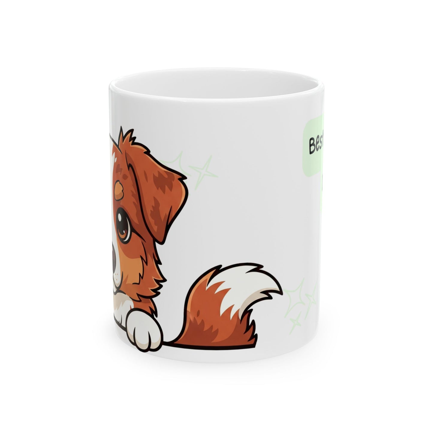 Australian Shepherd Peek-a-Boo Mug | Best Aussie Daddy Gift