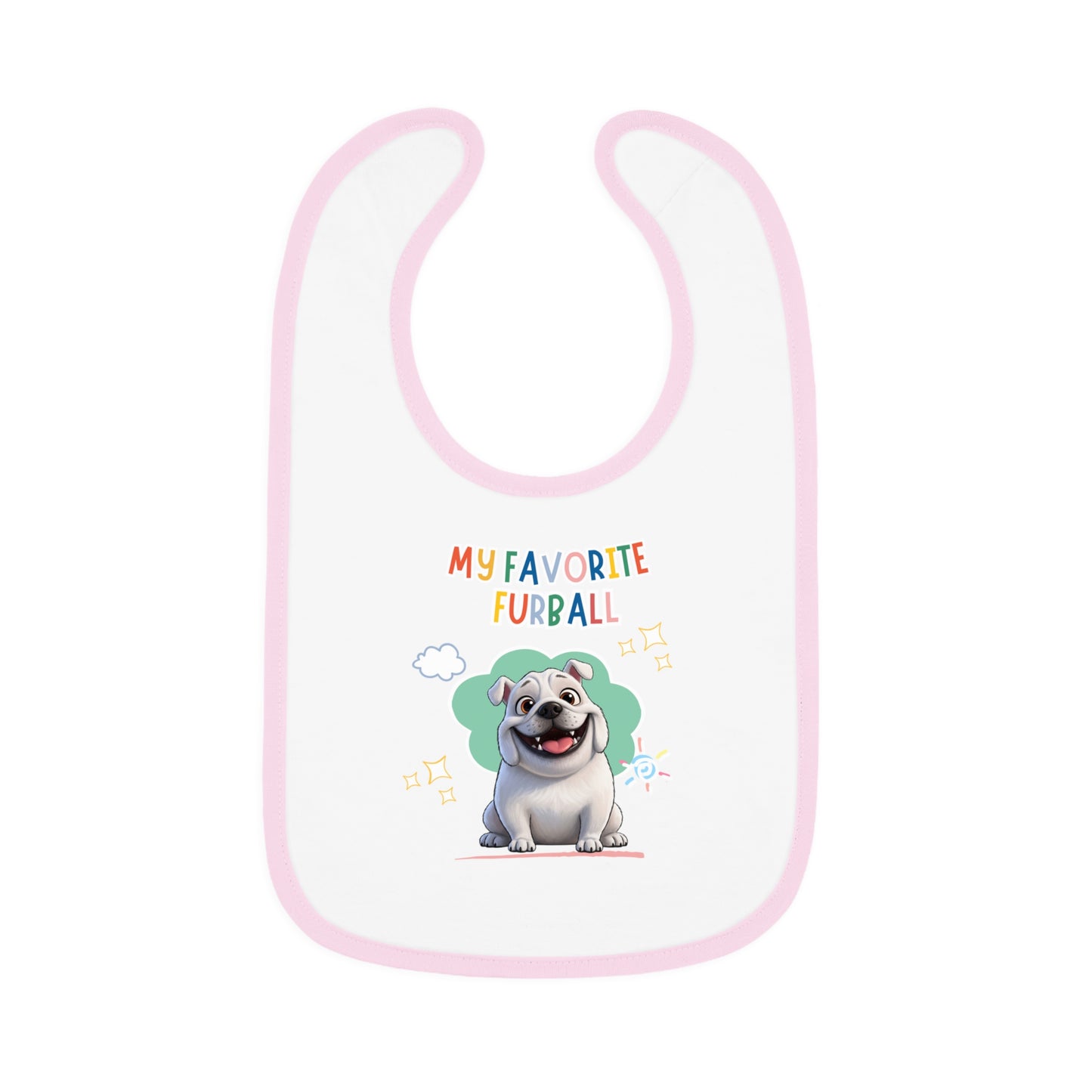 Bulldog Favorite Furball Baby Bib