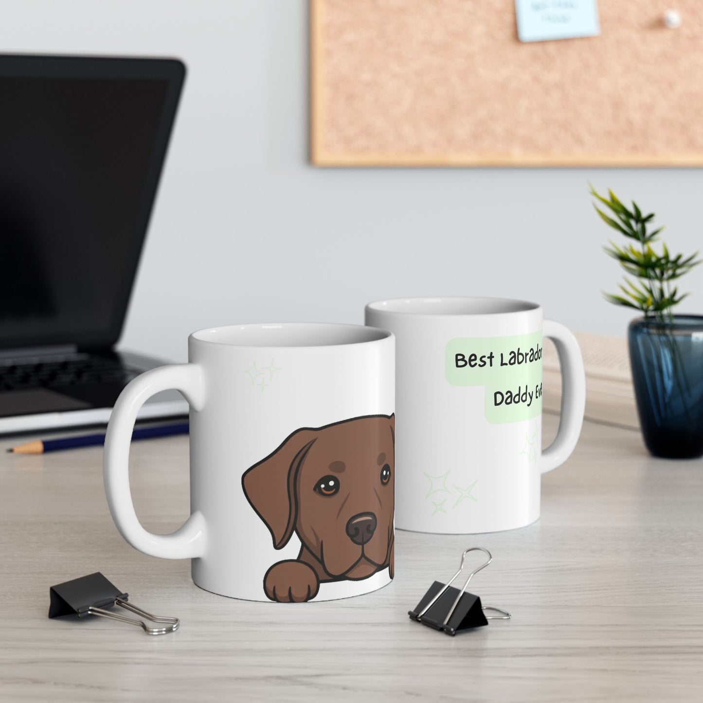 Lab Peek-a-Boo Mug | Best Labrador Retriever Daddy Gift