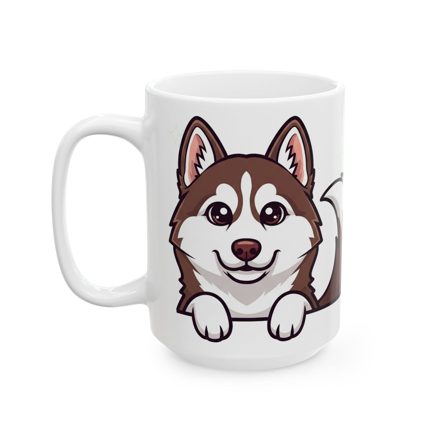 Husky Peek-a-Boo Mug | Best Husky Daddy Gift