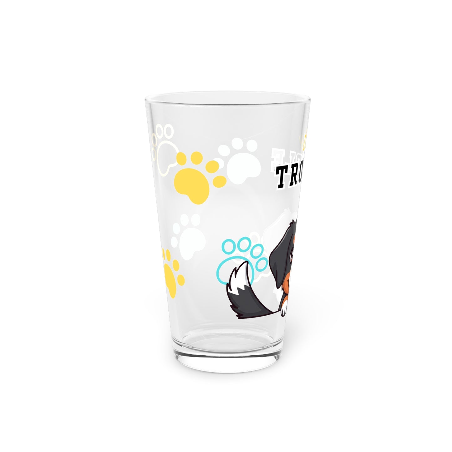 Berner Tiny Trouble Pint Glass