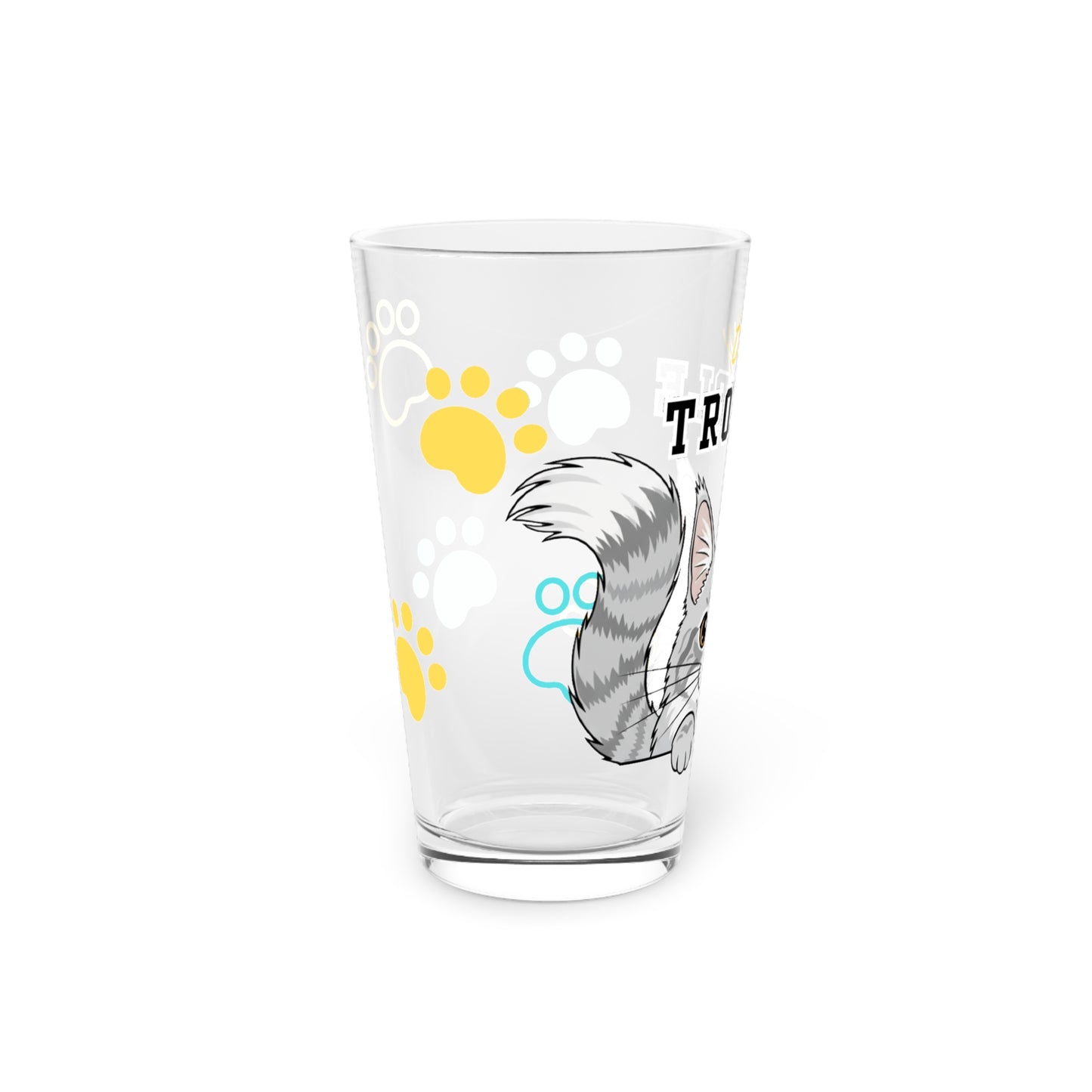 Maine Coon Tiny Trouble Pint Glass