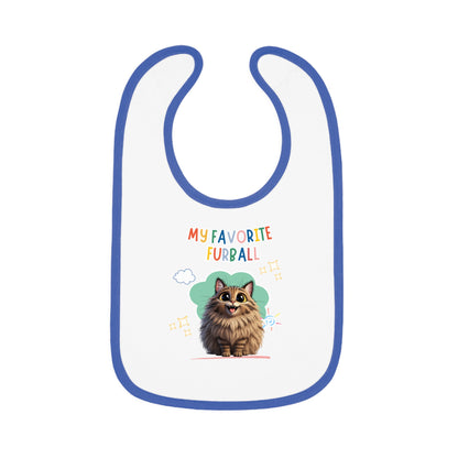 Siberian Cat Favorite Furball Baby Bib