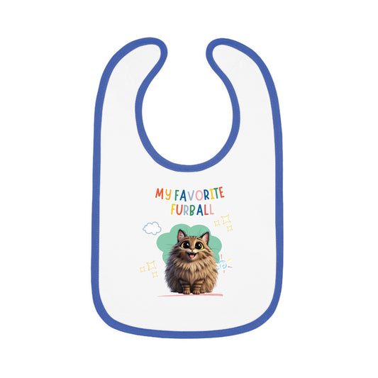 Siberian Cat Favorite Furball Baby Bib
