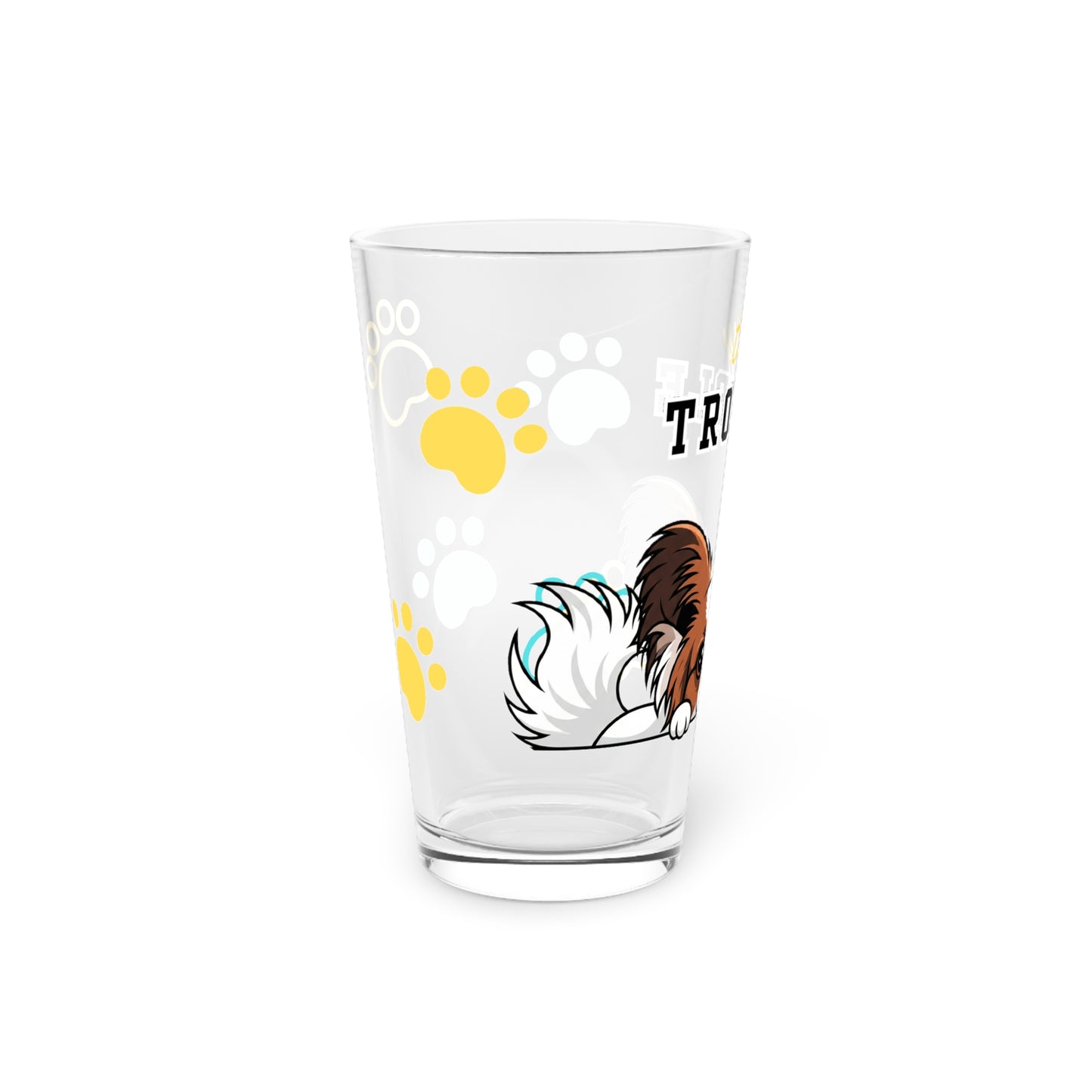 Papillon Tiny Trouble Pint Glass