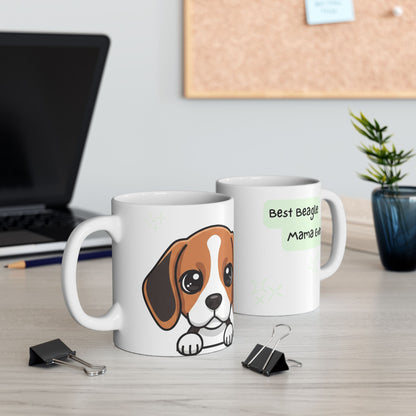 Beagle Peek-a-Boo Mug | Best Beagle Mama Gift