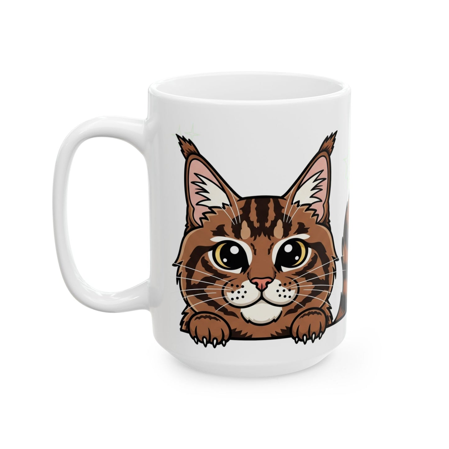 Maine Coon Peek-a-Boo Mug | Best Maine Coon Daddy Gift