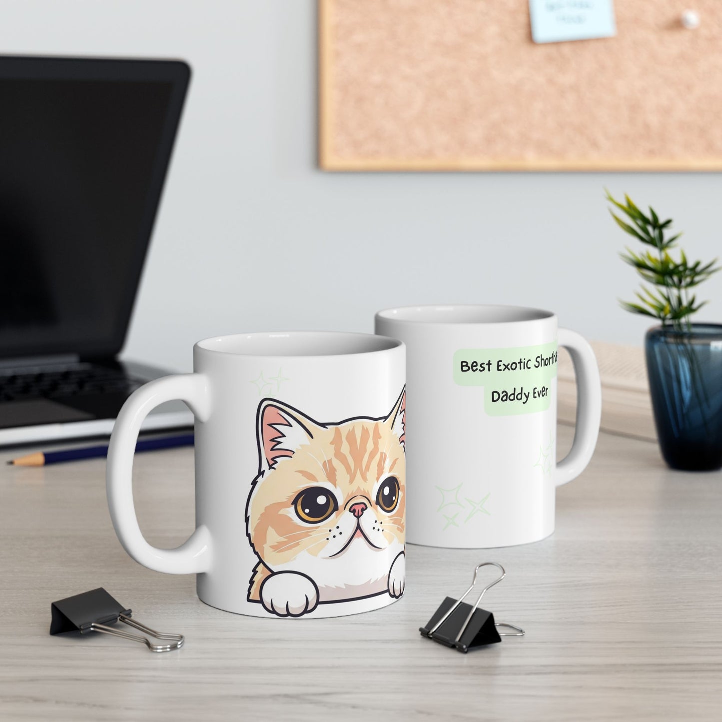 Exotic Shorthair Peek-a-Boo Mug | Best Exotic Shorthair Daddy