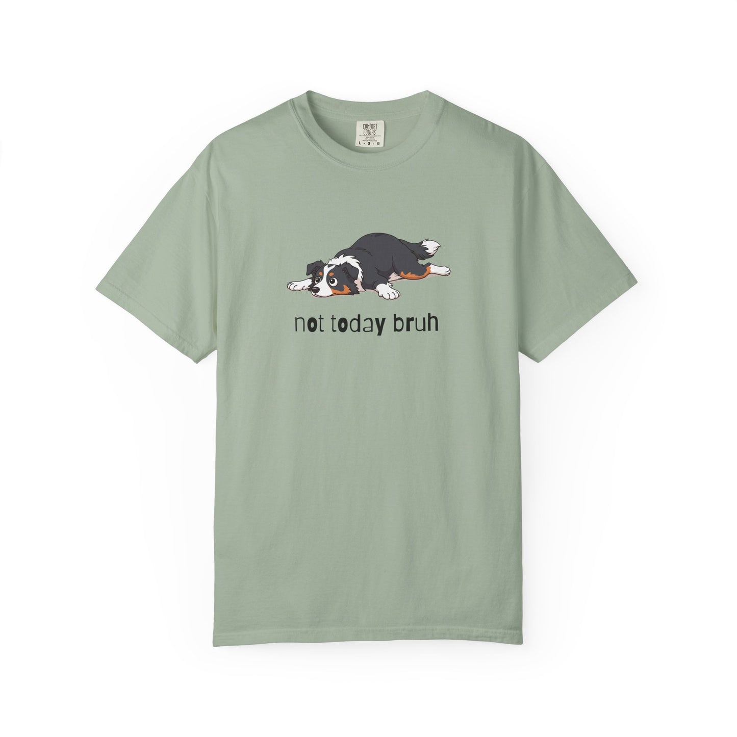Border Collie Not Today Bruh T-Shirt