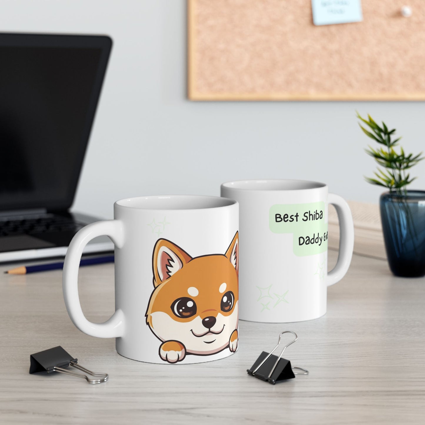 Shiba Inu Peek-a-Boo Mug | Best Shiba Daddy Gift