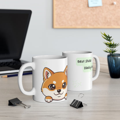 Shiba Inu Peek-a-Boo Mug | Best Shiba Daddy Gift