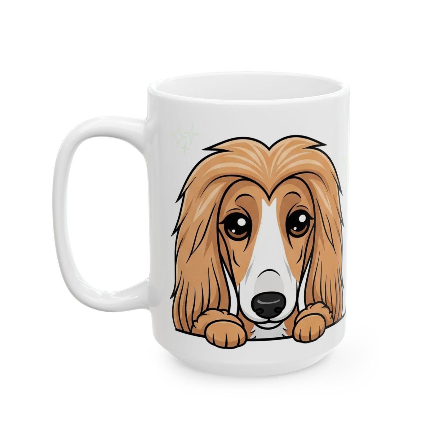 Afghan Hound Peek-a-Boo Mug | Best Afghan Hound Daddy Gift